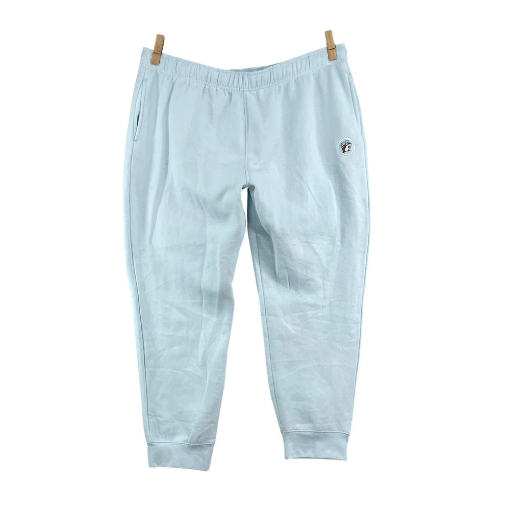 Buc-ee's Sweatpants Mens 2XL Blue‎ New Jogger Fleece Logo Loungewear